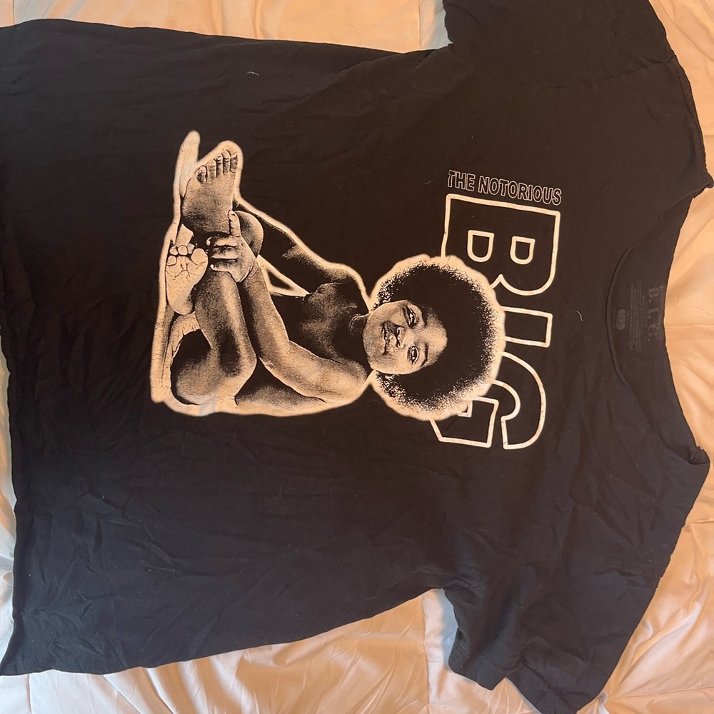 Black Graphic Tee - The Notorious B.I.G. Design